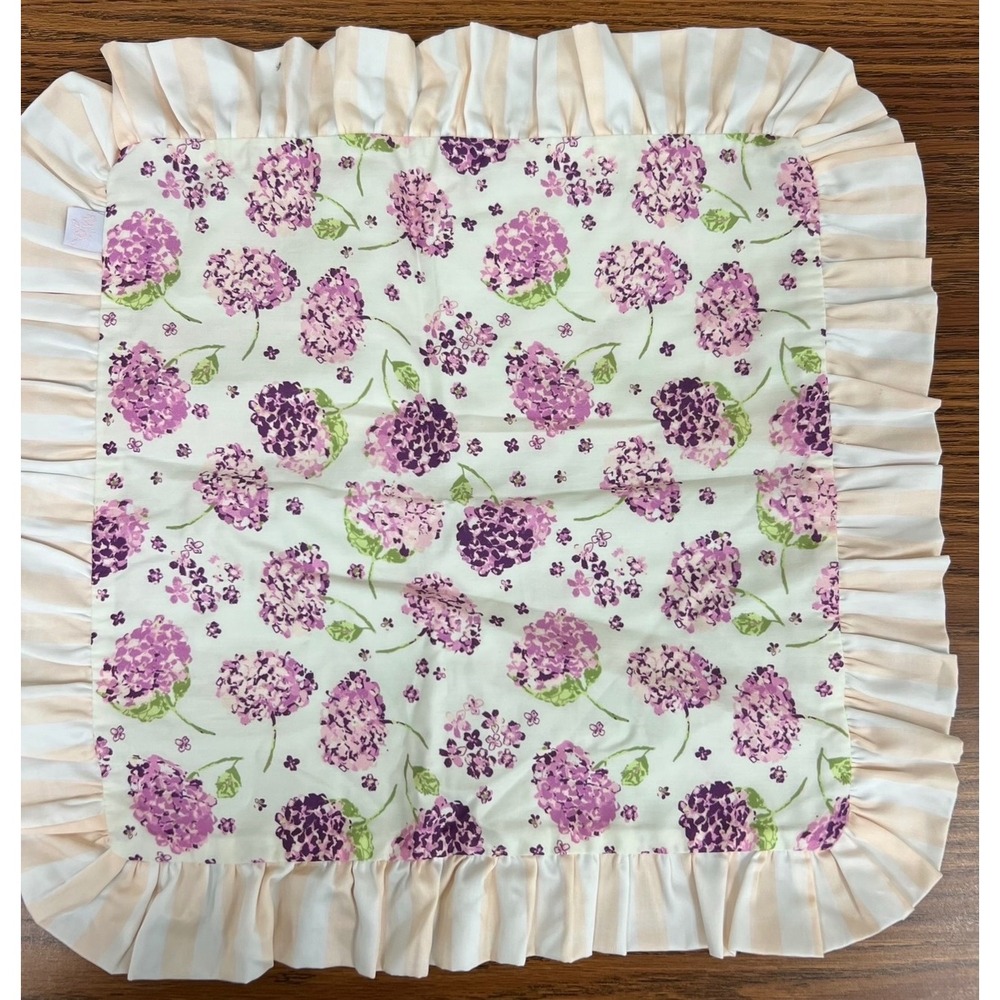 Sweet Honey Small Sham Purple Hydrangea Floral Polka Dot‎ Ruffle Stripe Bedding